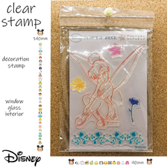 DISNEY クリアスタンプ　ティンカーベル　デコレーションスタンプ　✿ガラスに貼り付けてインテリア✿鏡に貼り付けてデコレーション✿繰返しご使用いただけます✿