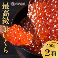 いくら サーモンキャビア 北海道産 醤油イクラ 500g×2 最高級 3特 3特グレード