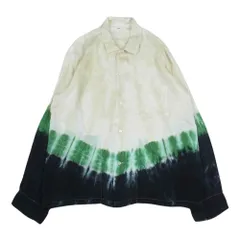 TOGA トーガ 22AW TV22-FJ338 VIRILIS ビリリース Inner tie dye print shirt インナー タイダイ染め 長袖 シャツ オフホワイト系 46【中古】のサムネイル