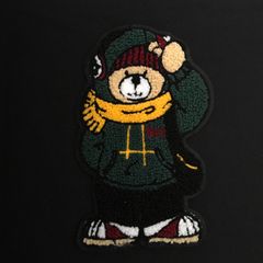 熊  twbear  ふわふわワッペン  縫い付けタイプ