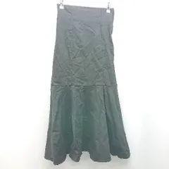 ◇ NICE CLAUP ウエストゴム サイドジップ シンプル オシャレ ロング丈 タイト スカート サイズM ブラック系 レディース E  【1305020009576】