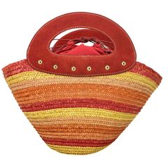 ユーズドフルギ USED古着 {{Caterina Bertini}}イタリア製 マルチカラー カゴバッグ レディース 表記無 