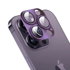 iPhone 14 Pro/14 Pro Maxカメラフィルム アルミ合金製＋AR高透過率強化ガラス Apapeyaレンズ全面保護 14プロカメラカバー 0.25mm超薄 一体型レンズ保護フィルム レンズ保護ケース アイフォン14プロ マックス レンズ保護 1