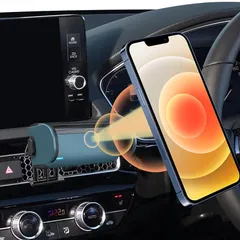LUWU シビック 11代目 専用 スマホホルダー スマホスタンド ホンダ Civic アクセサリー 車載ホルダー カーマウント 携帯電話マウント 電動型 安定 360度回転 片手操作 シビック専用 SGS品質認証 1