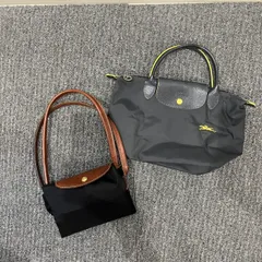 まとめ 2点 セット ロンシャン ル プリアージュ トート バッグ ショルダー ビジネス 通勤 ブラック 黒 紳士 A4 メンズ EEM T18-2【中古】のサムネイル