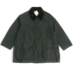 極美品□Barbour/バブアー 2102069 OVERSIZE WAX BEAUFORT 裏チェック柄 WZIP オイルドジャケット/カバーオール グリーン 42 正規 メンズのサムネイル
