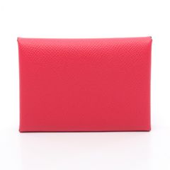 HERMES エルメス カルヴィデュオ ローズエクストリーム コインケース