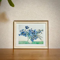 新品☆額縁付アートポスター☆フィンセント・ファン・ゴッホ☆Vincent van Gogh☆Irises☆91