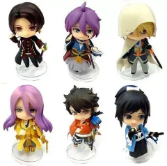 【中古】トレーディングフィギュア 全6種セット+BOX購入特典+特製ねんぷち台座(刀紋・黒)6種セット 「ねんどろいどぷち 刀剣乱舞-ONLINE- 部隊一」 アニメイト・ゲーマーズ BOX予約特典