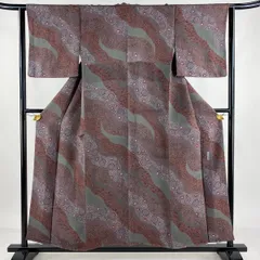 小紋 染型紙工芸士 細合俊男 浜ちりめん 鳥 兎 正絹 反物 小紋 染型紙工芸士 細合俊男 浜ちりめん 鳥 兎 正絹 反物