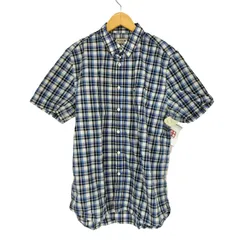 ラコステ LACOSTE REGULAR FIT ロゴ刺繍チェック柄BDシャツ メンズ  L/XL