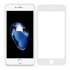 iPhone7 Plus iPhone8 Plus 5.5インチ 9H 0.26mm 枠白色 全面保護 強化ガラス 液晶保護フィルム 2.5D  KC120