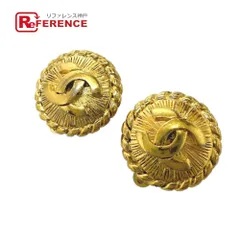 CHANEL シャネル イヤリング ロゴ CC ココマーク ラウンド GP