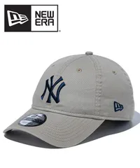 NEW ERA ニューエラ 920 9TWENTY ニューヨーク・ヤンキース ウォッシュドコットン ペブル × ネイビー メンズ レディース ユニセックス キャップ 帽子 秋 冬 秋冬 人気 定番 14525110