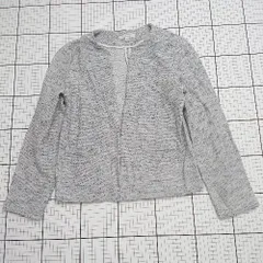 ◇ Θ fredy emue フレディ エミュ シンプル系 長袖 ツイードジャケット サイズ36 グレー系 レディース E  【1508060023667】