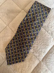 GUCCI  ネクタイ　シルク　ネイビー