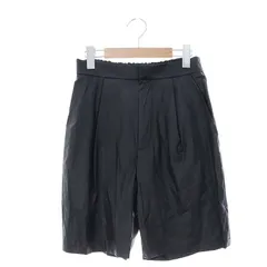 ダイアグラム グレースコンチネンタル Diagram GRACE CONTINENTAL フェイクレザーハーフパンツ ショートパンツ ジップフライ 36 S 黒 ブラック 0320114099 /YIのサムネイル