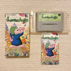 【動作未確認】SFC レミングス 箱・説明書付き サンソフト スーファミ ジャンク品