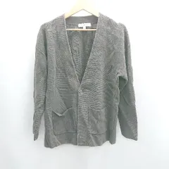 ◇ ⊇ URBAN RESEARCH アーバンリサーチ コットン100% 長袖 カーディガン サイズL チャコールグレー メンズ E  【1501160025906】