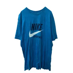 NIKE 半袖 プリントTシャツ 2XL ブルー ナイキ ビッグサイズ ロゴ 古着卸 アメリカ仕入 a704-6119