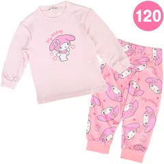 マイメロディ キッズ長袖パジャマ 120cm ハート 上下セット 女の子 子ども おしゃれ かわいい サンリオ sanrio キャラクター