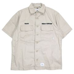 ダブルタップス21SS BUDS LONG SLEEVE SHIRT The Flat Head 'Aces High' 9,7oz Loopwheeled Longsleeve – White
