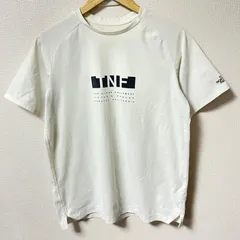 (^w^)b THE NORTH FACE ザノースフェイス クルーネック 半袖Tシャツ ポリエステル100% ロゴプリント トップス シンプル スポーツMIX アウトドア ホワイト 白 メンズ サイズM