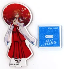 【中古】アクリルスタンド・アクリルパネル [単品] 中野三玖(小) 描き下ろしデザインアクリルスタンド 「五等分の花嫁∬×UCカード」 全券種購入特典
