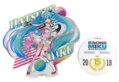 【中古】アクリルスタンド・アクリルパネル 初音ミク レーシングver.(2019) アクリルスタンド 「HATSUNE MIKU GT PROJECT 15th ANNIVERSARY!くじ」 A賞