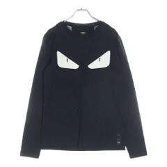 【美品】フェンディ 長袖カットソー ゴールド金具 メダル F F刻印 黒 美品】フェンディ 長袖カットソー ゴールド金具 メダル F F刻印