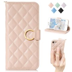 【数量限定】iphone7/8ケース 女性 手帳型 アイフォン 手帳型 8 手帳型 スマホ 携帯ケース 人気 リング付きチェック柄 刺繍 ケース おしゃれ ケース 可愛い 財布型 se2se3 レディース 美しい iphone アイホン8 iPhonese第2