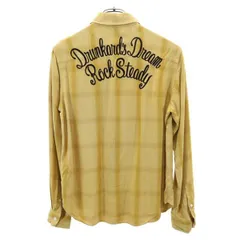 ギルティーパーティーズ 日本製  ワコマリア バック刺繍 長袖 シャツ M イエロー系 THEGUILTYPARTIES チェック柄 メンズ 【中古】  【230301】 メール便可