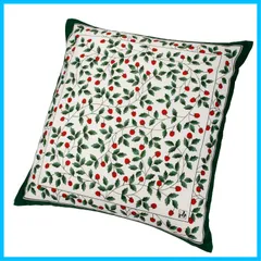 【新着商品】日本製 いちご柄 洋風 洗える グリーン 銘仙判(55X59cm) 】座布団カバー 西川 PG02083095 【 nishikawa