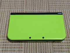 ジャンク品 本体のみ New3DSLL ライム×ブラック B