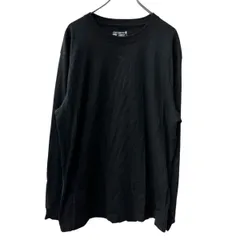 Carhartt 長袖 ロゴTシャツ M ブラック カーハート コットン100% ロンT 袖プリント シンプル カットソー トップス 秋物 a709-6709