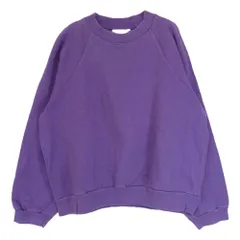 UNUSED アンユーズド ラグランスリーブ クルーネック スウェット シャツ パープル系 3【中古】のサムネイル