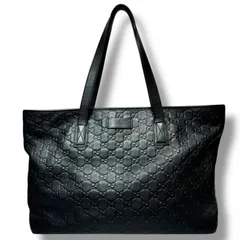 GUCCI グッチ グッチシマ レザー トートバッグ ショルダーバッグ ショルダートート ダークブルー 211120