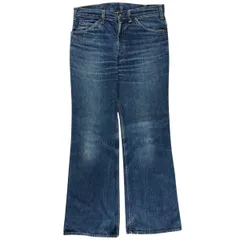 古着 70~80年代 リーバイス Levi's 521 0217 ユーロモデル オレンジタブ フレアカットデニムパンツ 英国製 メンズw33相当/eaa502198