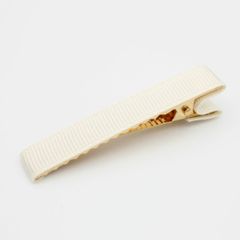 【4個パック】グログランリボン 仕上げ ヘアクリップ 金色金具 約60mm sgy-1103-w-4p