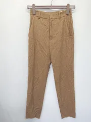 ◇ ⊂ UNITED ARROWS ユナイテッドアローズ テーパードパンツ サイズ34 ブラウン レディース E  【1411130014352】