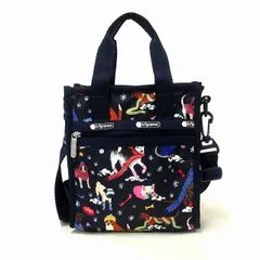 【新品 未使用】LeSportsac レスポートサック Mini North/South Tote ショルダーバッグ 犬柄 アニマル柄 ドッグ わんちゃん 3714 HA76