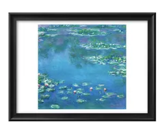 最終値下げ❤️モネ　水蓮 木製額　額約53cm✖︎約104 cm 2025年最新】クロード・モネ 睡蓮 額縁の人気アイテム - メルカリ