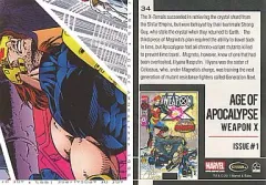 【中古】アニメ系トレカ 34：34/AGE OF APOCALYPSE/WEAPON X/ISSUE#1