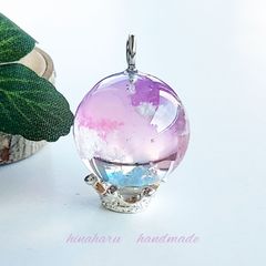 まるゆら空ネックレス(茜空)