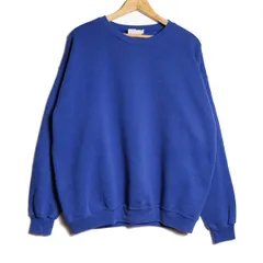 90's USA製 リー Lee ソリッドカラー クルーネック スウェットシャツ (XL) 青系 無地 90年代 スエット 90年代 アメリカ製 旧タグ オールド　アメリカ古着 USED  ビンテージ ヴィンテージ