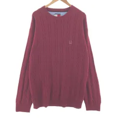 古着 90年代~ トミーヒルフィガー TOMMY HILFIGER ケーブル編み コットンニットセーター メンズXXL相当 ヴィンテージ/taa003416