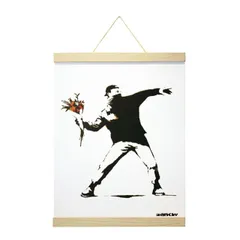 Banksy バンクシー アートフレーム Molotov(White Hanger　style) 【bicosya/美工社】 IBA-61991 サイズ400x530x23mmのサムネイル