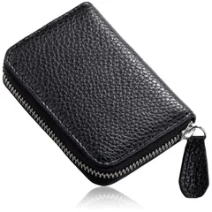 [ムラ] カードケース クレジットカードケース スキミング防止 イタリアンレザー (ブラック)