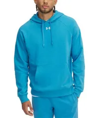 【送料無料】 アンダーアーマー メンズ パーカー・スウェット フーディー アウター Men's Rival Logo Embroidered Fleece Hoodie 452 Ether