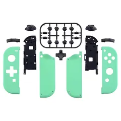eXtremeRate SwitchジョイコンとSwitch OLEDに対応用ハンドヘルドコントローラーハウジング（D-Padバージョン）、またフルセットボタンが付き（コントローラーとコンソールケースは含まれていません。）【ミントグリーン】